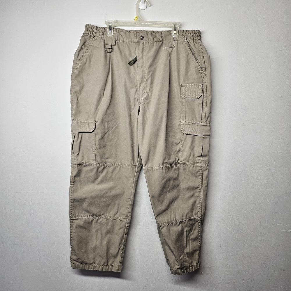 Propper Tactical Cargo Pants Mens 42x30 Workwear Utility Beige Stretch Waist